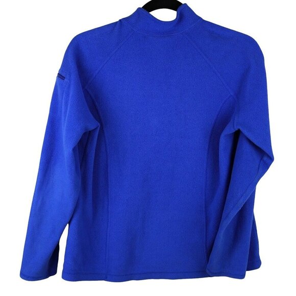 L.L.Bean Blue 1/4 Zip Fleece Pullover M‎ - Picture 4 of 5